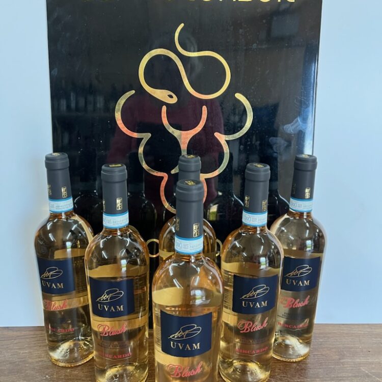 Mabis Biscardo, UVAM Blush, Pinot Grigio D. Venezie, 2018, 12% . En kasse med 6 fl.